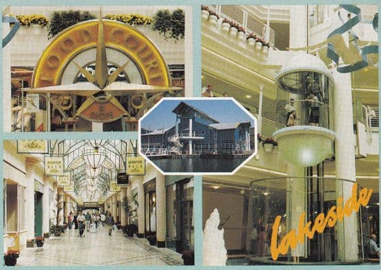Lakeside Shopping Centre Grays Essex Elevator Shops Postcard