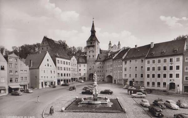 Landsberg Germany A Lech Vintage Real Photo German Postcard