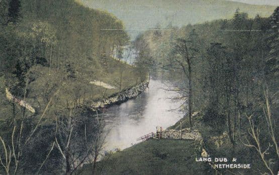 Lang Dub Over Netherside Antique Grassington Postcard