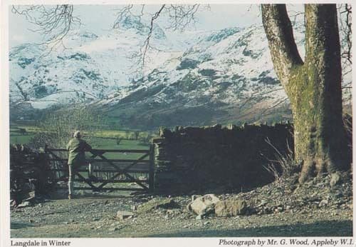 Langdale In Winter Cumbria Womens Institute Postcard