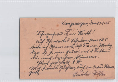 Langenagen 1925 German Antique Postcard