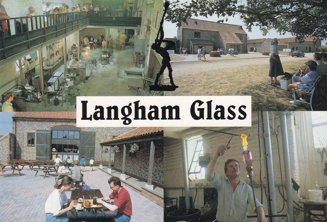 Langham Glass Norfolk Crafts Postcard