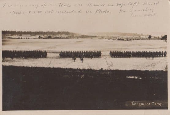 Langmoor Camp Military Hampshire Real Photo Postcard