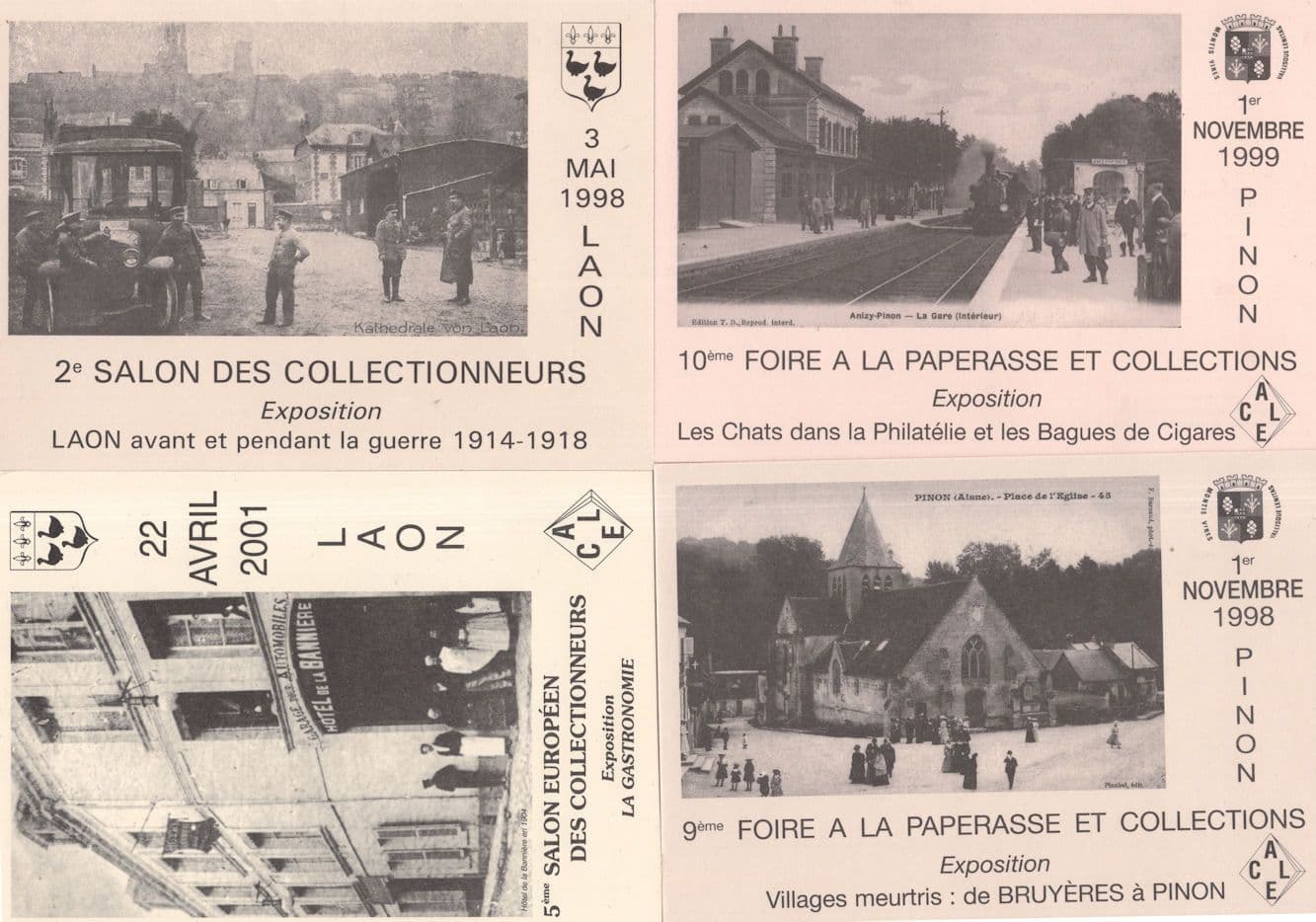Laon Maison Hotel De La Banniere Garage 4x French Postcard s