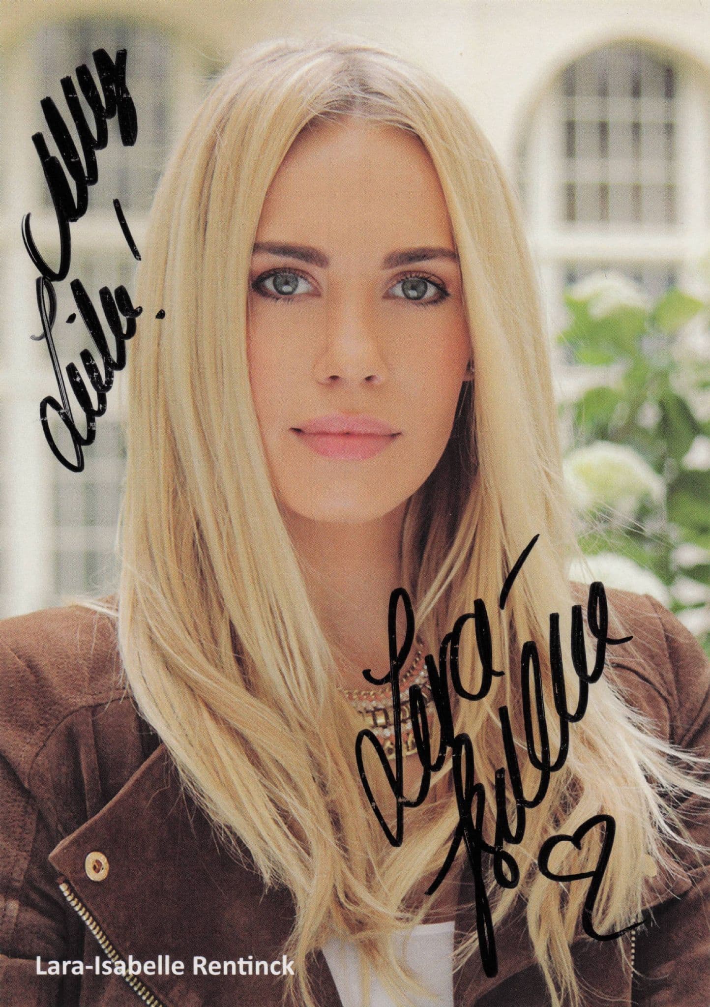 Lara Isabel Rentinck German Playboy Centrefold Hand Signed Photo