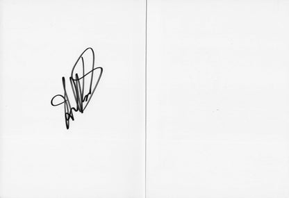 Larry Hagman JR in Dallas Hand Signed Official Greetings Card