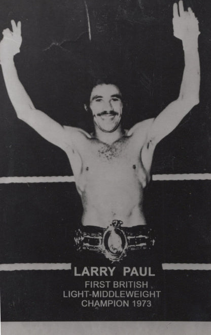 Larry Paul British Boxing Champion Hand Signed Photo