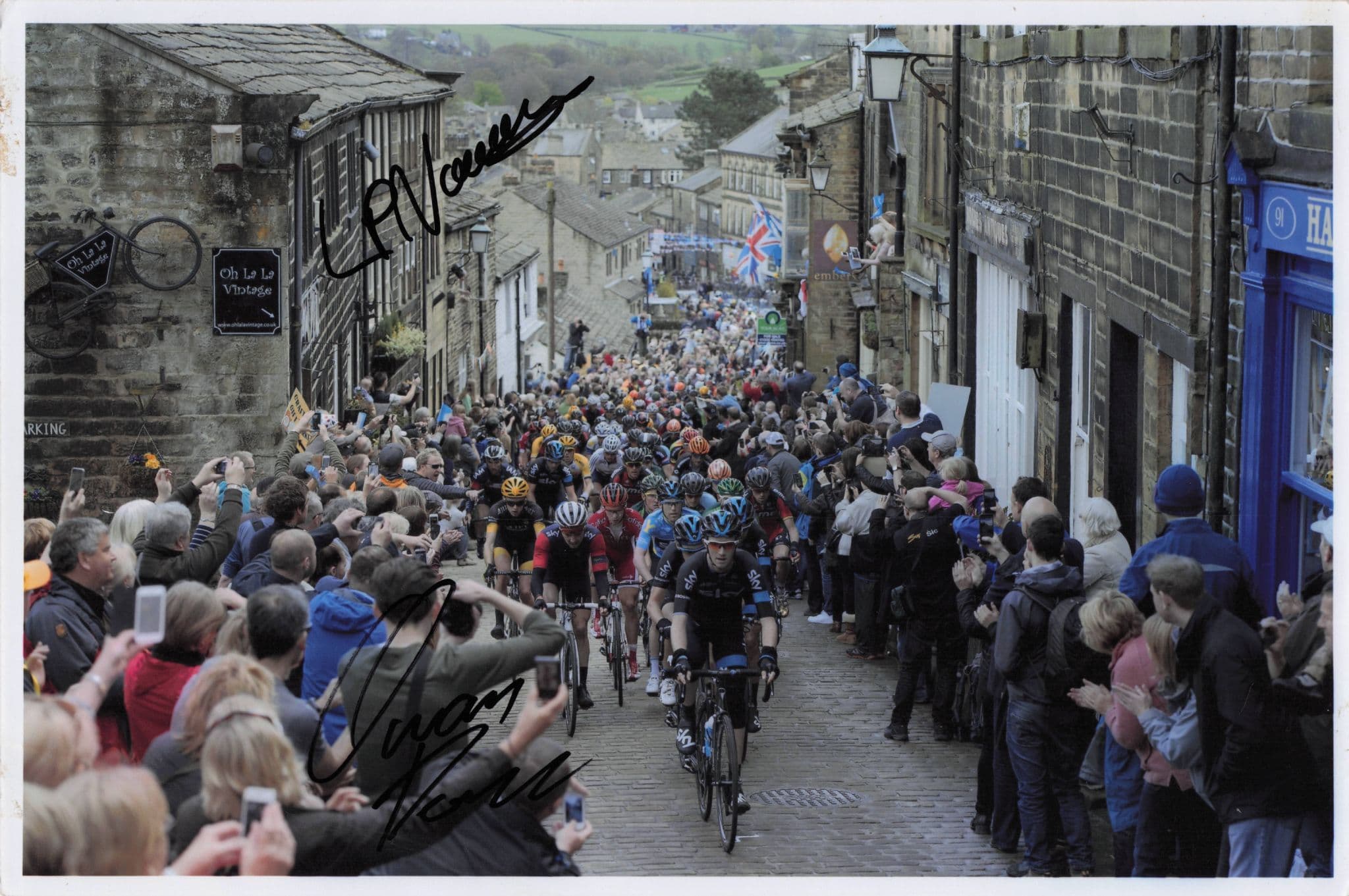 Lars Nordhaug Norway Cycling Tour De Yorkshire 2015 12x8 Hand Signed Photo
