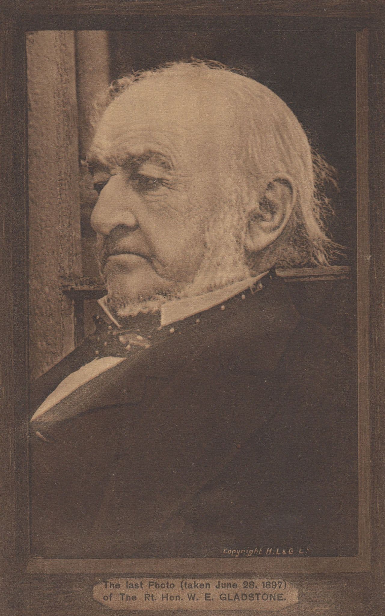 Last Photo Of WE Gladstone Prime Minister Antique Rare Postcard