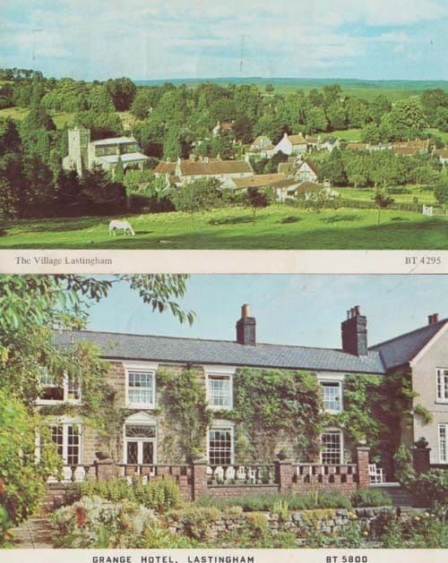 Lastingham Village Aerial View + Grange Hotel 2x 1970s Postcard s