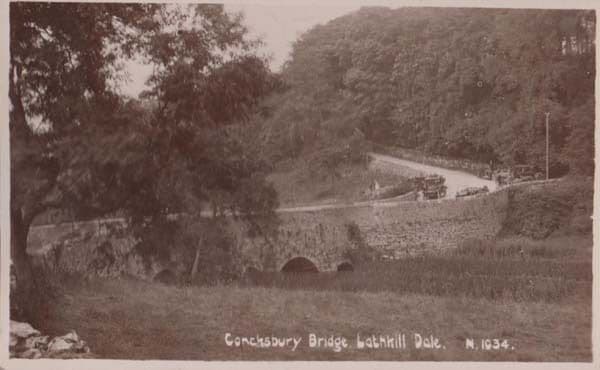 Lathkill Dale Bridge Derby Derbyshire Antique Real Photo Postcard