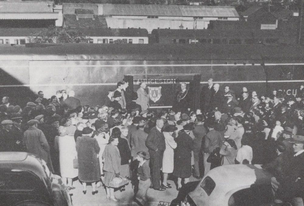 Launceston Train Railway Opening Ceremony Cornwall Devon Postcard