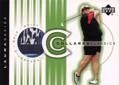 Laura Davies Collared Classics Golf Shirt Relic Upper Deck 2003 Card