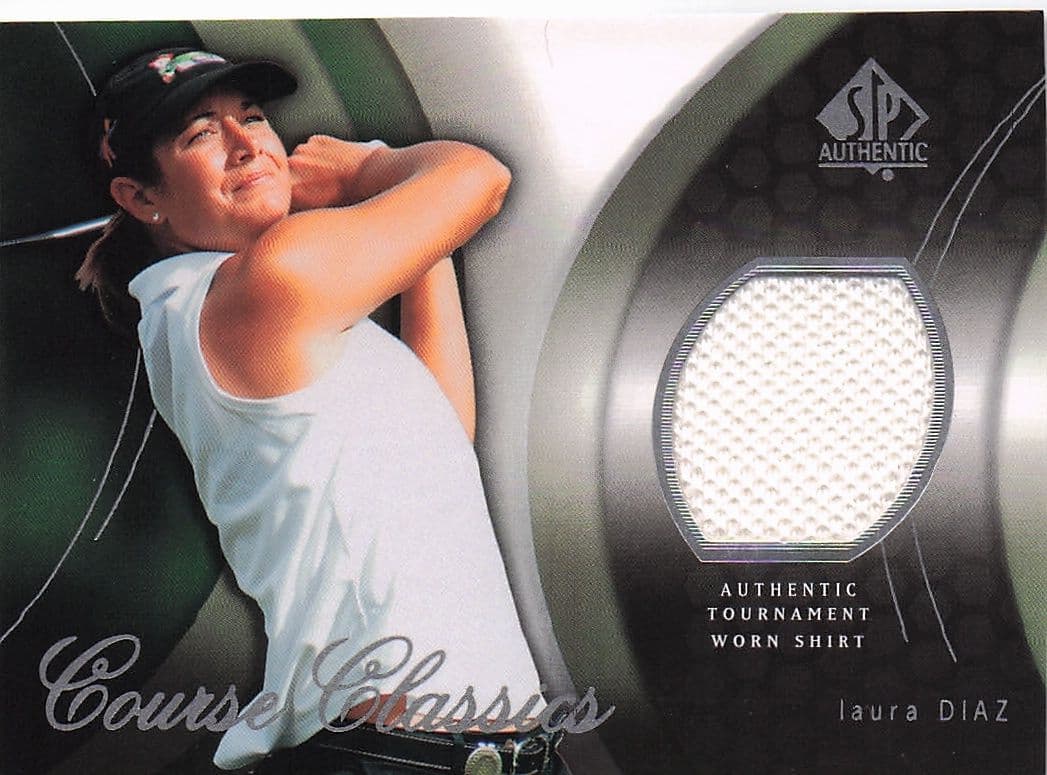 Laura Diaz Course Classics 2004 Authentic Tournament Upper Deck Golf Shirt Card