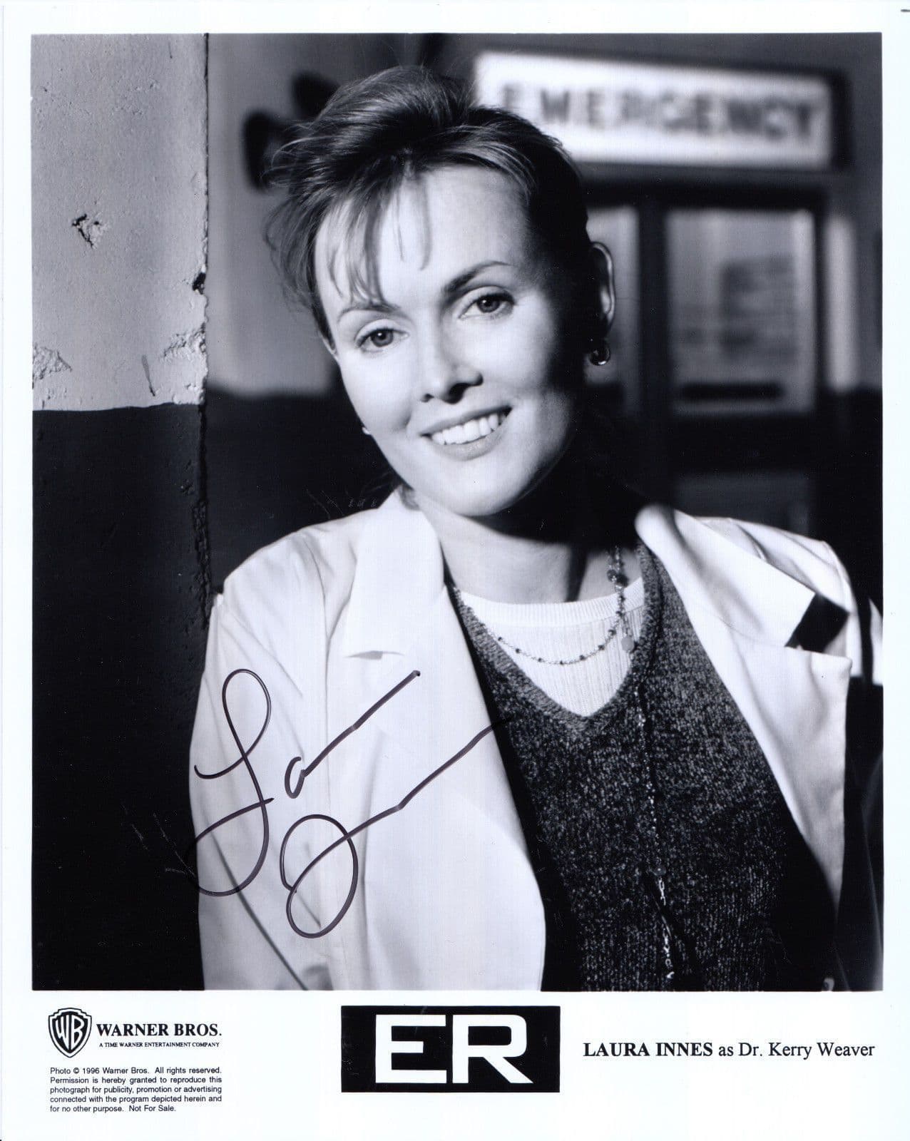 Laura Innes Giant Official ER Hand Signed Photo