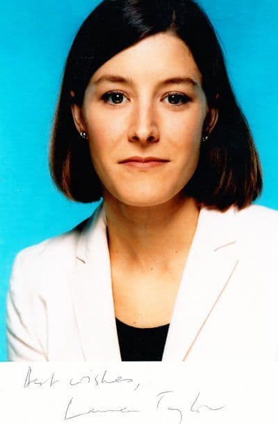 Lauren Taylor BBC News Reader Newsreader Hand Signed Television Media Photo