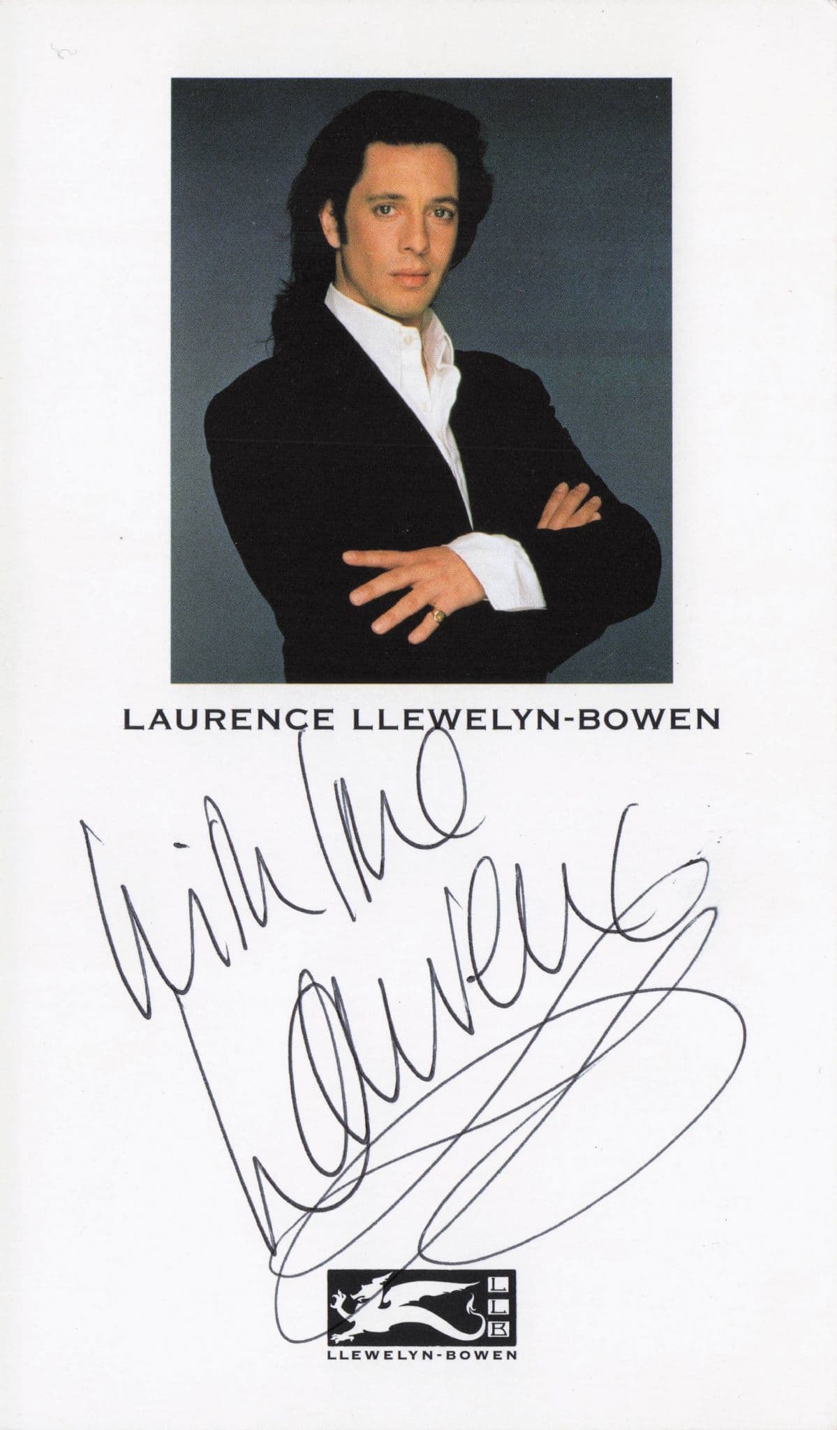 Laurence Llewelyn Bowen Changing Rooms Hand Signed Photo