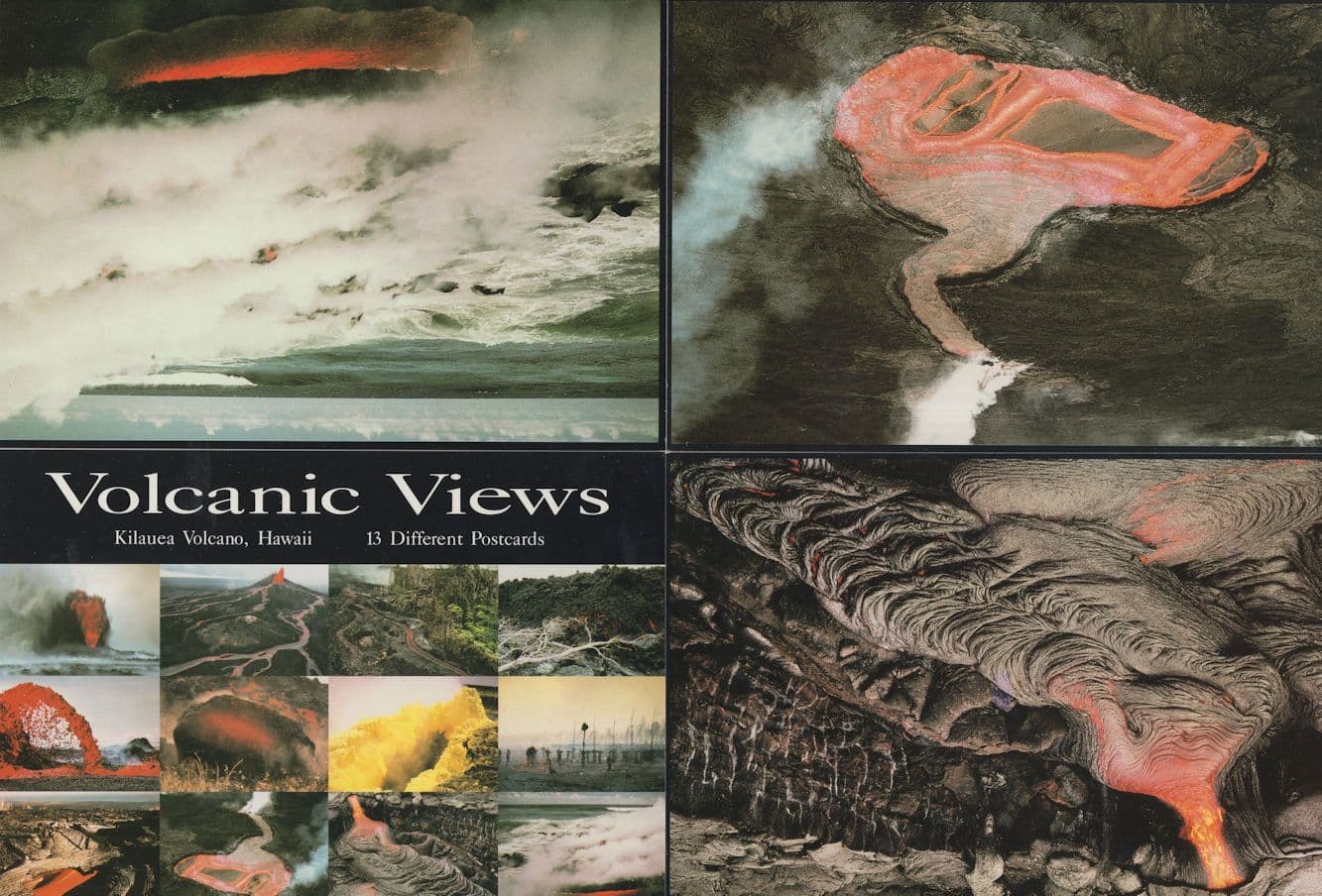 Lava Sea & Lakes Volcano Kilauea 4x Postcard s