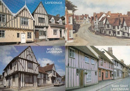 Lavenham Suffolk Painting Period Cottages 8x Postcard s