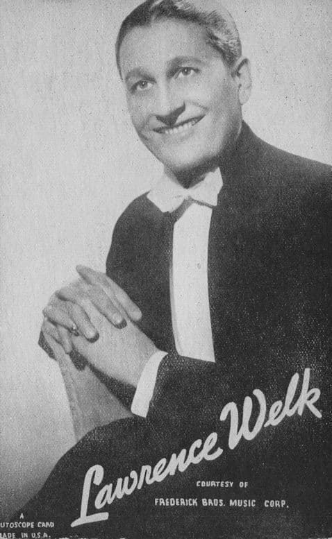 Lawrence Welk Jazz Big Band Vintage Printed Autograph Signed Postcard