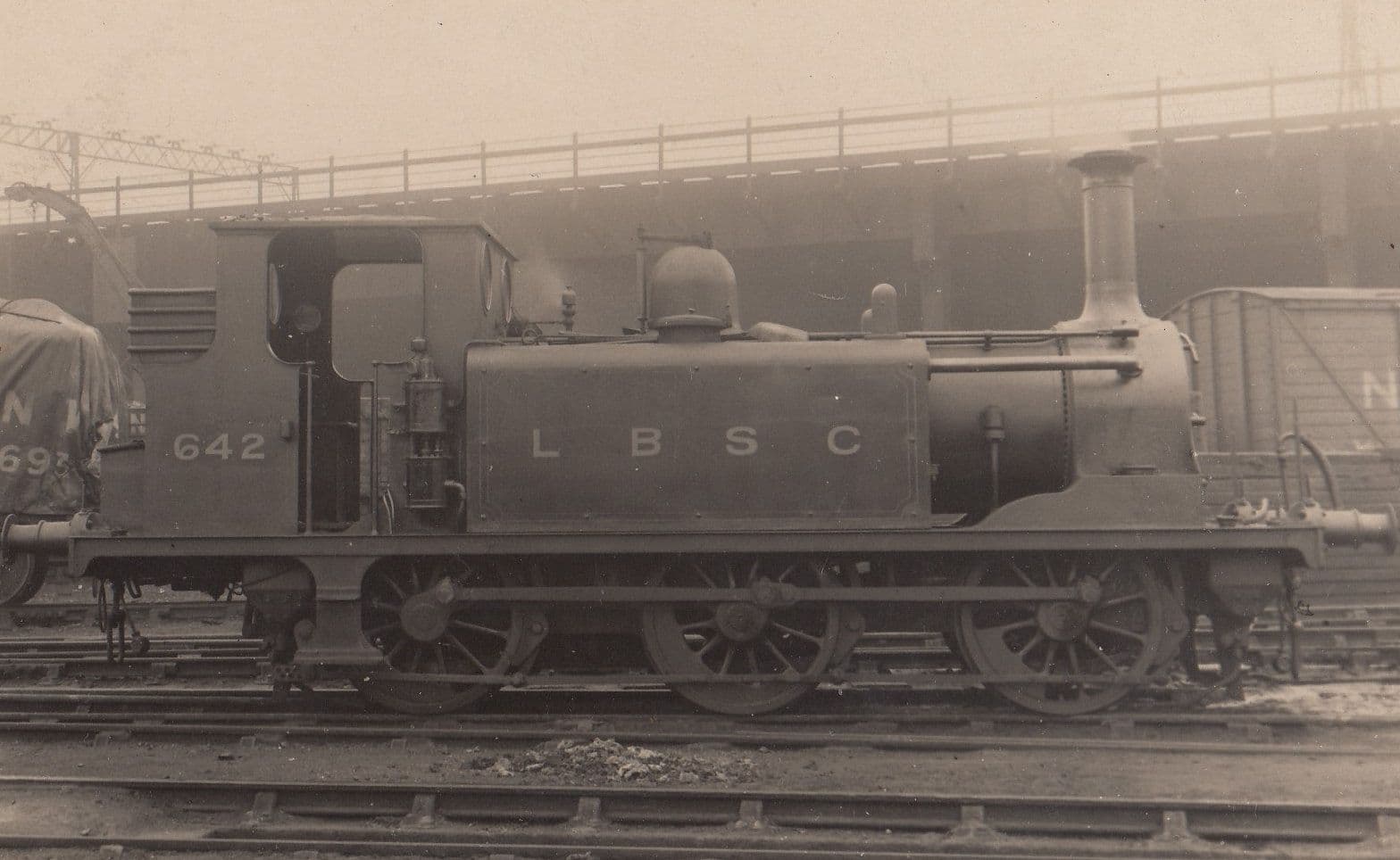 LBSC A1 Class 0-6-0 642 Terrier Tank Antique Train Real Photo Postcard