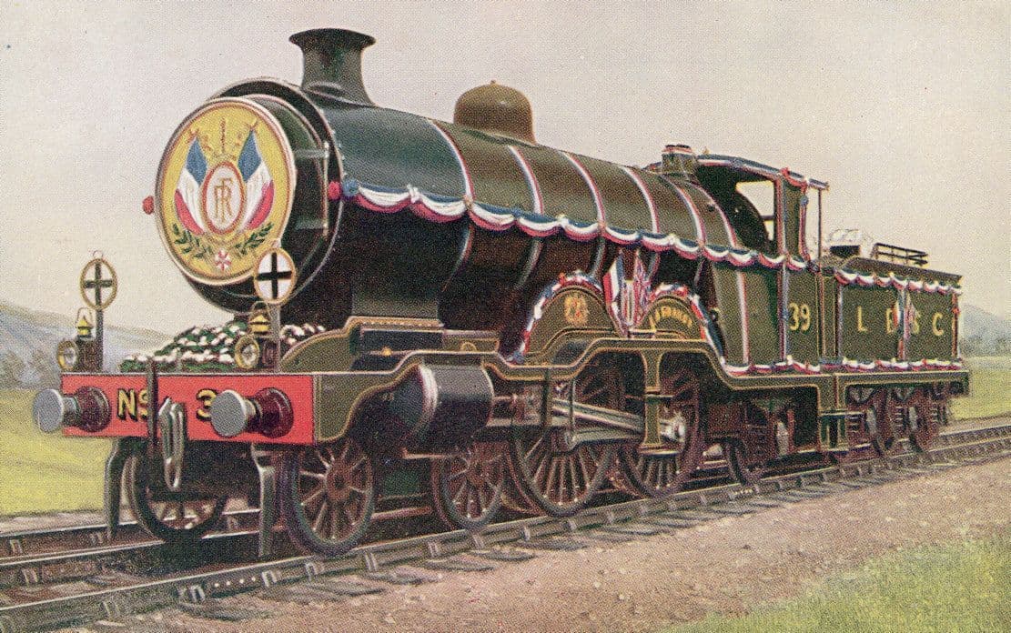 LBSC Class For H1 French President at Brighton Train Postcard