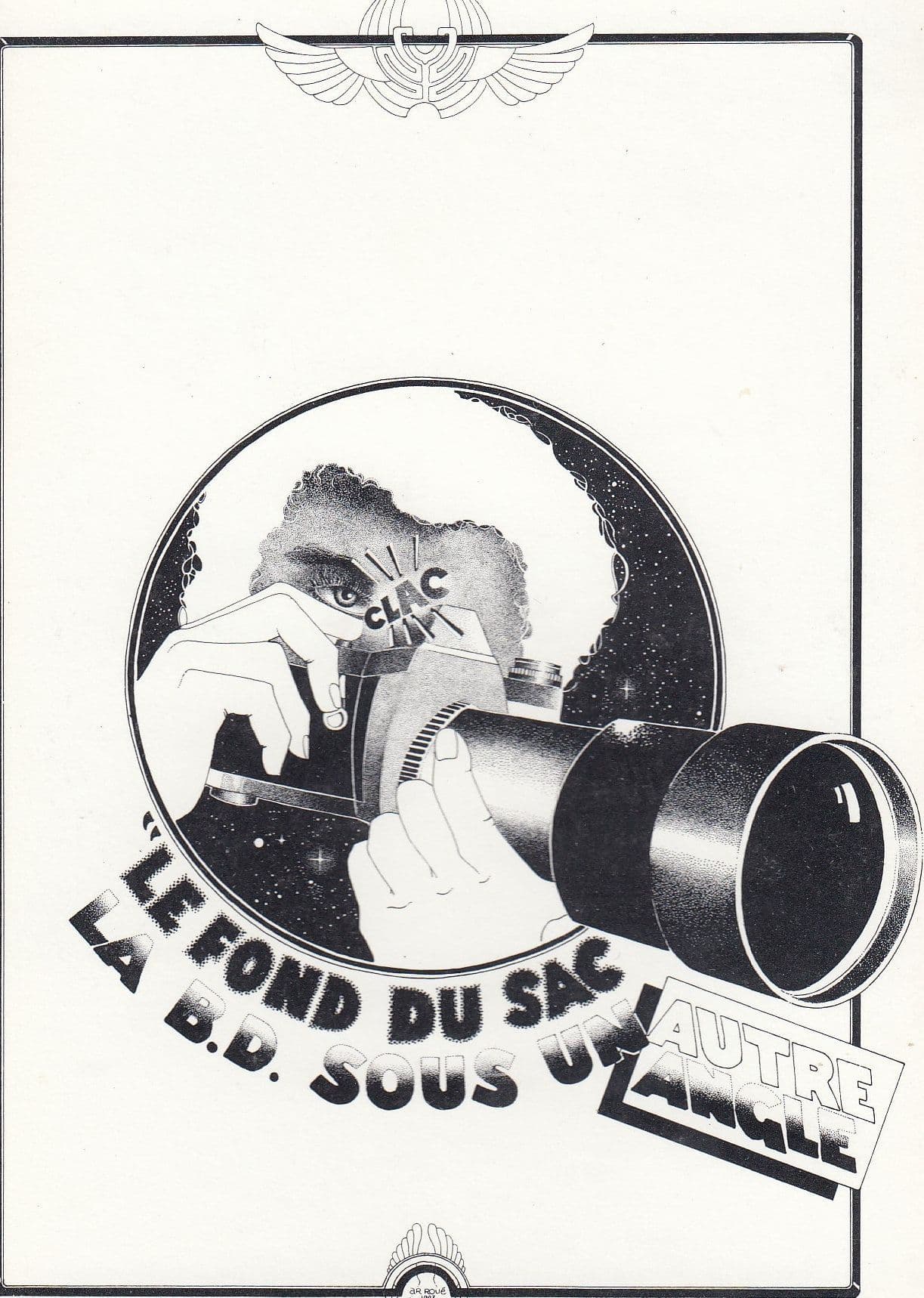 Le Fond Du Sac French Journalist Camera Limited Edition Art Postcard
