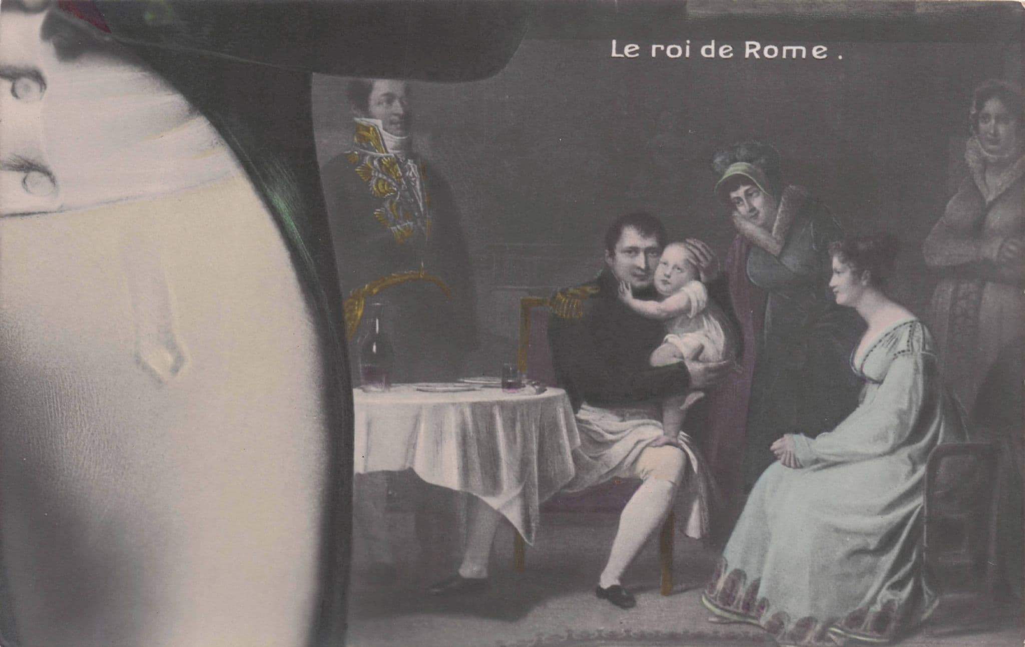 Le Roi De Rome Antique French Hand Tinted Old Postcard