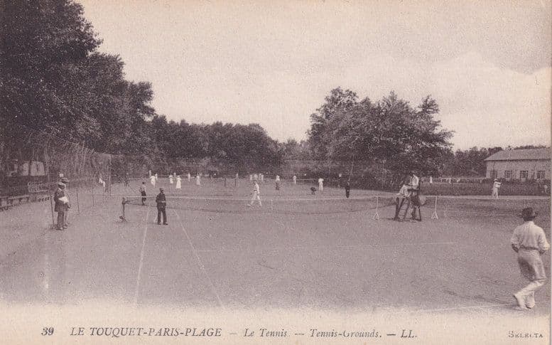 Le Touquet Paris Plage Le Tennis Vintage French Postcard