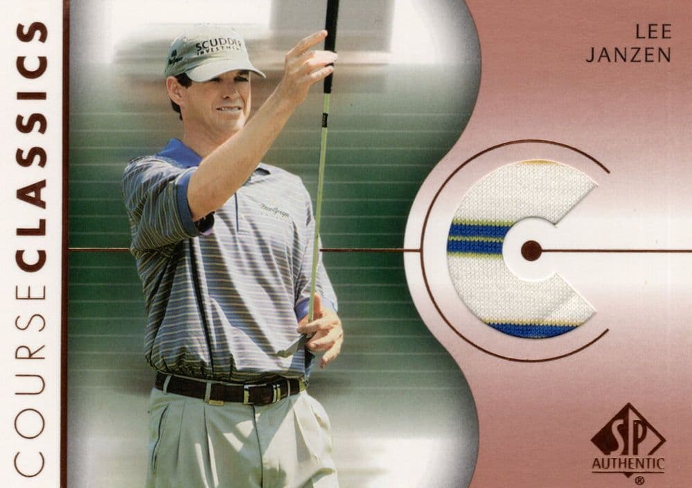 Lee Janzen Course Classics 2003 Authentic Worn PGA Tour Golf Shirt Card