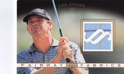 Lee Janzen Fairway Fabrics 2003 Real Golf Shirt Relic Trade Card