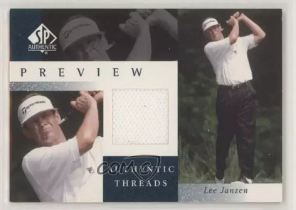 Lee Janzen Upper Deck Worn Shirt Golf Tour Rare Limited Threads Card