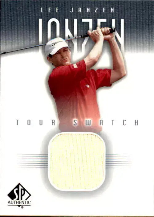 Lee Janzen Upper Deck Worn Tour Swatch Shirt Golf Rare Relic Card