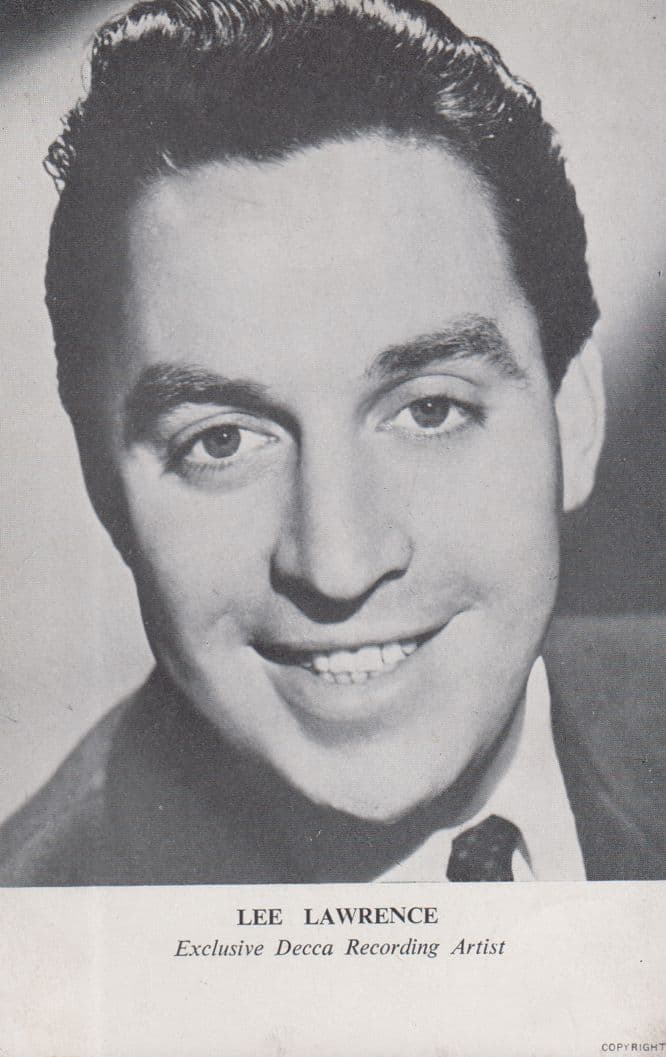 Lee Lawrence Vintage Decca Record Publicity Photo