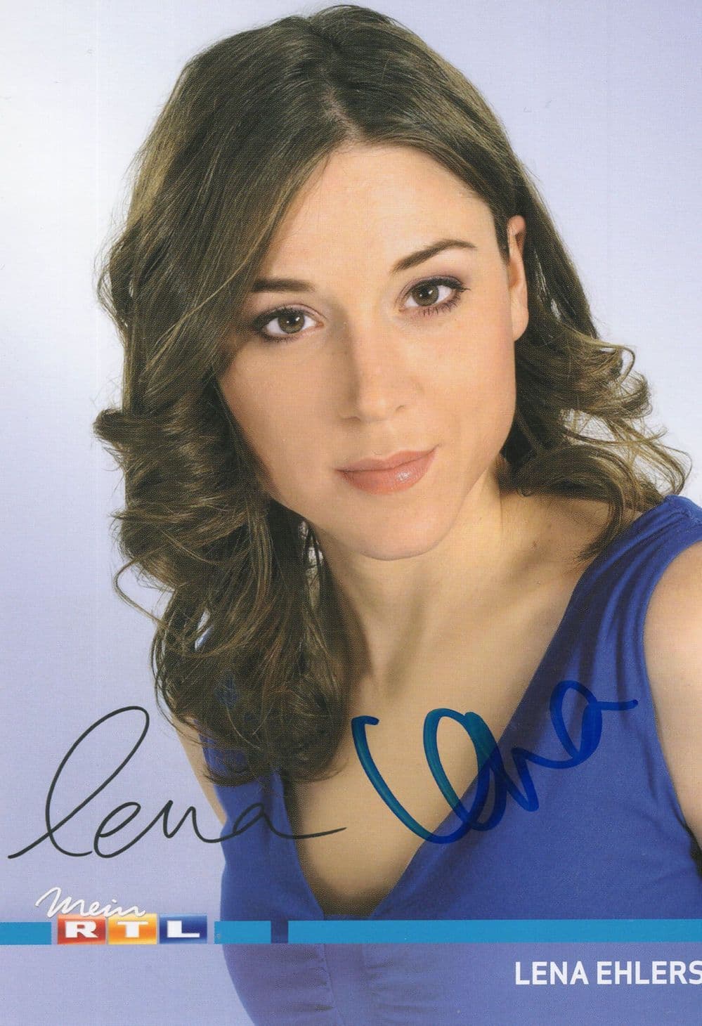 Lena Ehlers German TV Actress Gute Zeiten Schlechte Zeiten Hand Signed Photo