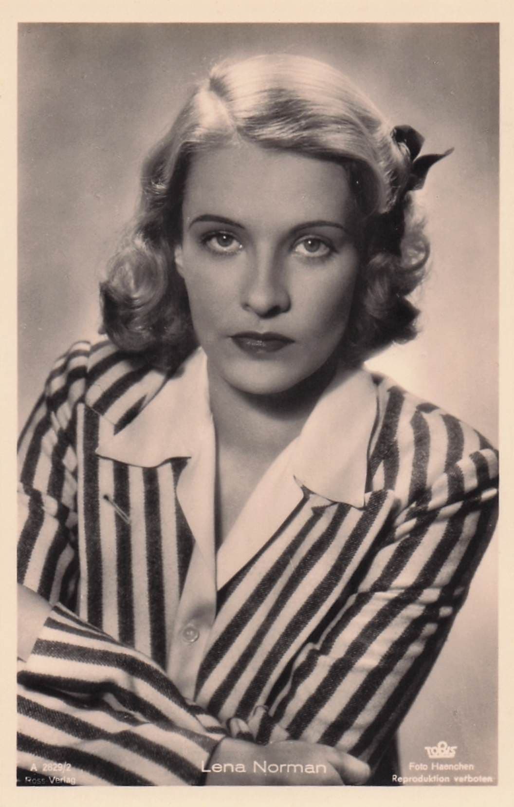 Lena Norman Berlin German Film Actress Old RPC Postcard