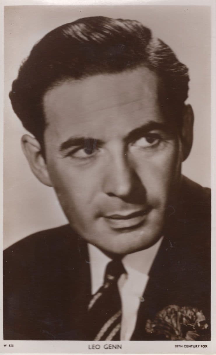 Leo Genn Picturegoer Film Vintage Postcard