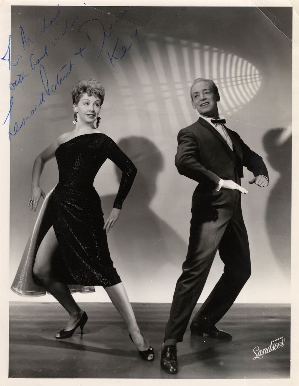 Leonard Patrick & Doreen Key Ballroom Dancer Dancing 9x6 Hand Signed Photo