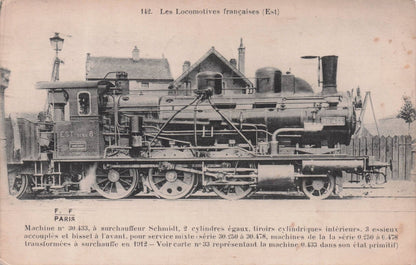 Les Locomotives Machine No 30433 French Train Old Postcard