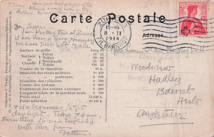 Les Locomotives Machine No 30433 French Train Old Postcard