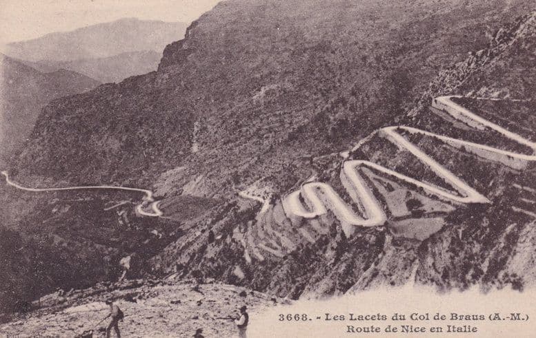 Les Lucets Du Col De Brans Route De Nice En Italie Old Postcard