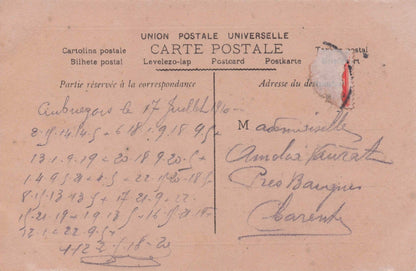 Les Noces De Jeannette Wedding Meal French Lovers Secret Code Old Postcard