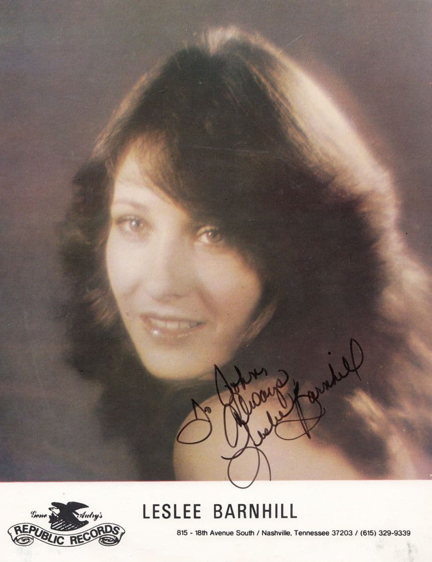 Leslee Barnhill Giant 12x8 Hand Signed Management Company Photo