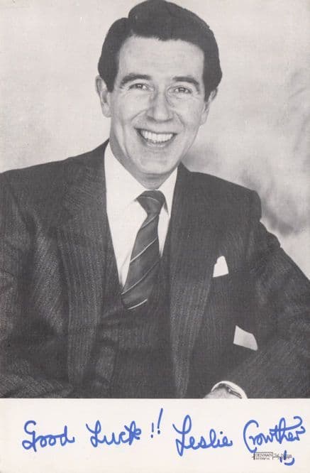 Leslie Crowther Crackerjack The Price Is Right Early Hand Signed Photo