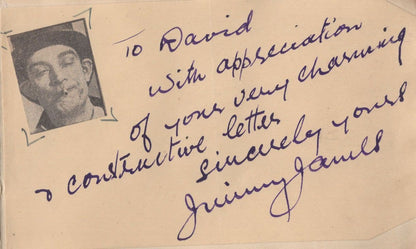 Leslie Mitchell of First Come Dancing WW2 BBC Radio Hand Signed Autograph