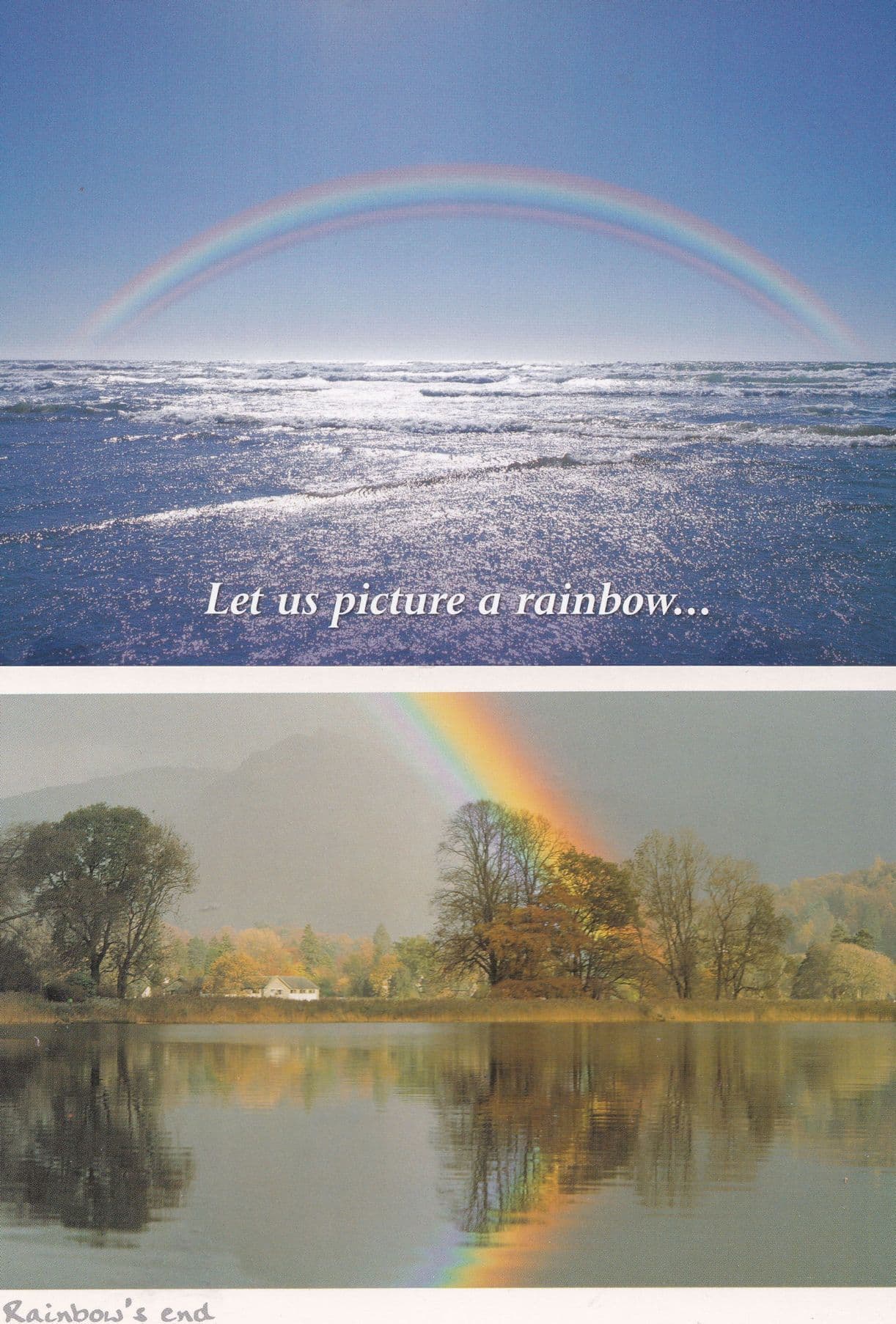 Let Us Picture A Rainbow End 2x Postcard s