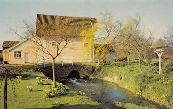 Letherington Water Mill Easton Suffolk Domesday Book 1970s Postcard