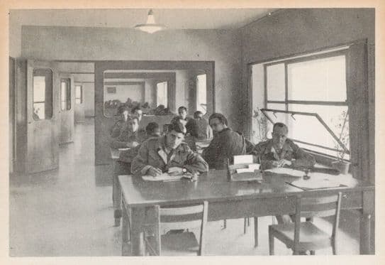Letter Writing Rooms Alexander Jazz Military WW2 Club Rome Italian Postcard