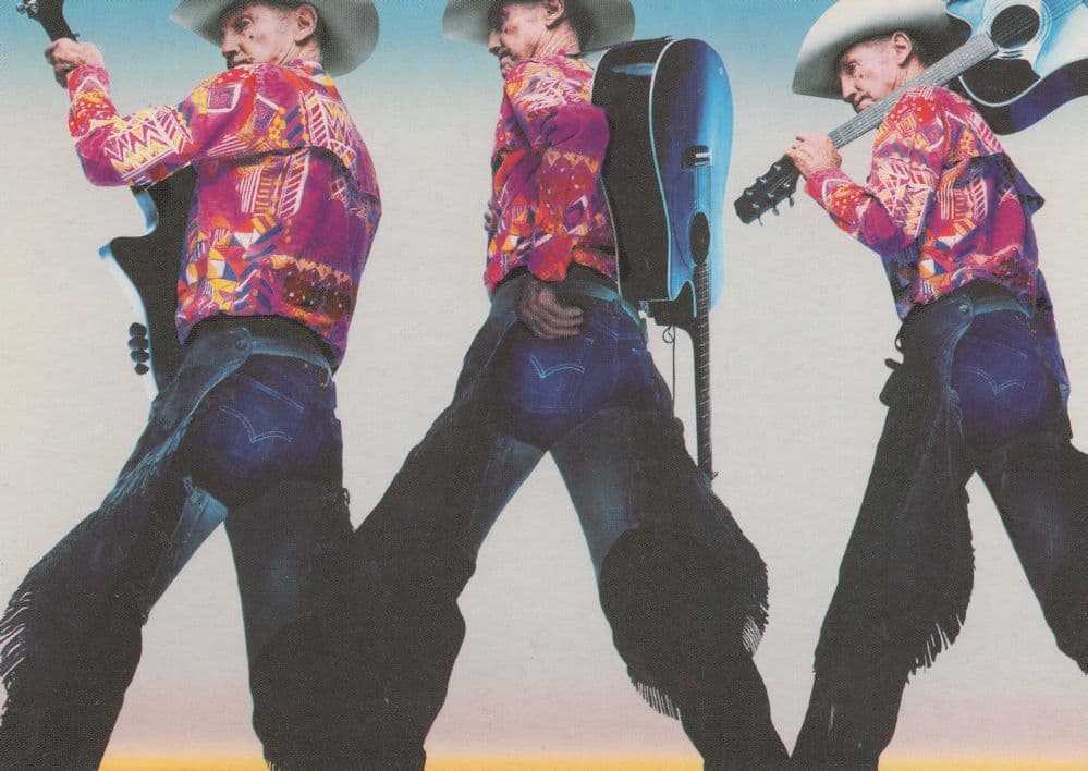 Levis Jeans Rock'n'Roll 79 Year Old Musician Guitar Advert Postcard