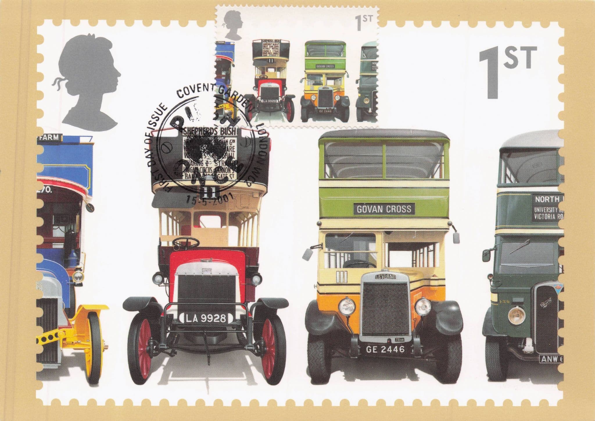 Leyland X-Type Titan Tram Bus TD1 Transport FDC Postcard